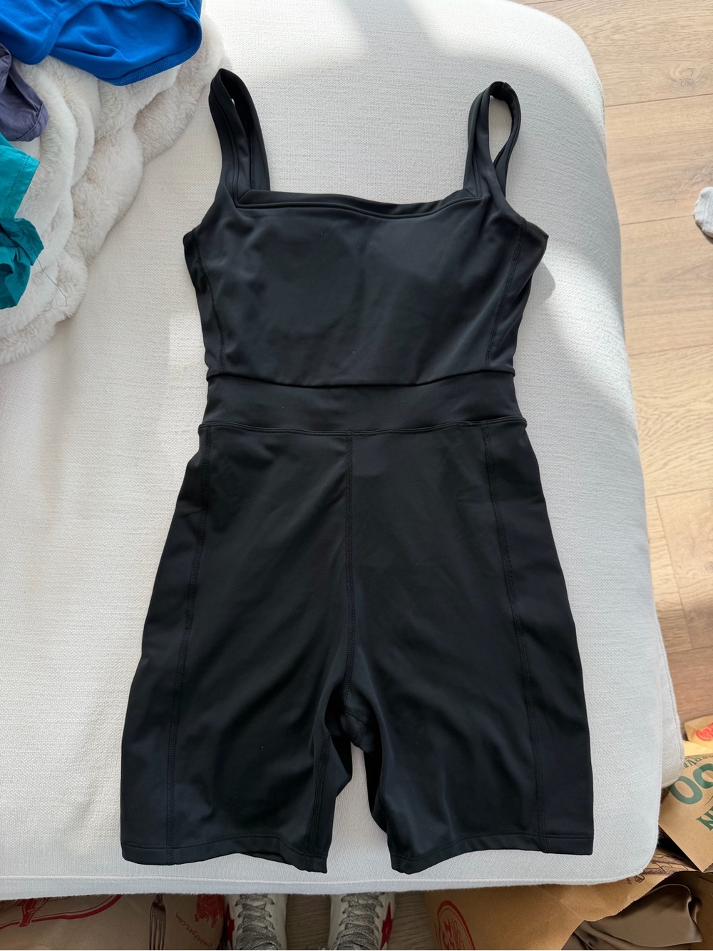YLLW the Label Black Women’s Scoop-Neck Active Romper